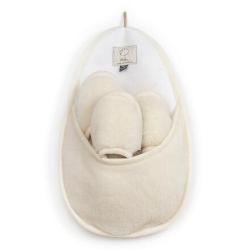 Vlnka Sada pantoflí pro hosty – Přírodní Bílá (VÝPRODEJ)