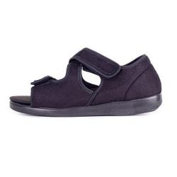 Vlnka Zdravotní ortopedická obuv otevřená se širokým otevíráním Černá POUZE EU 36 (VÝPRODEJ)