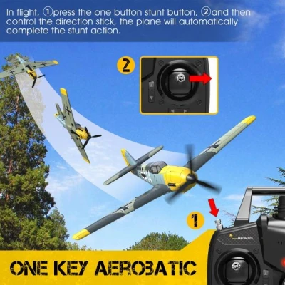 Volantex RC letadlo BF-109 RTF se 6ti osou stabilizací z odolného EPP materiálu