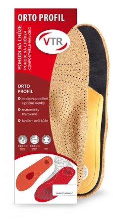 VTR Ortopedické vložky kožené Orto Profil POUZE 41 (VÝPRODEJ)
