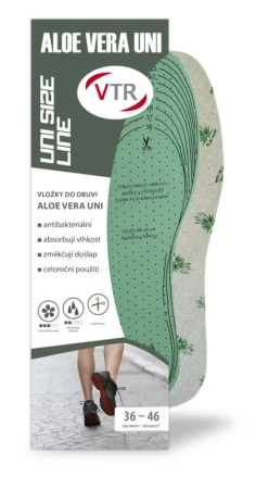 VTR Vložky do bot ALOE VERA UNI - ostřihávací 36-46