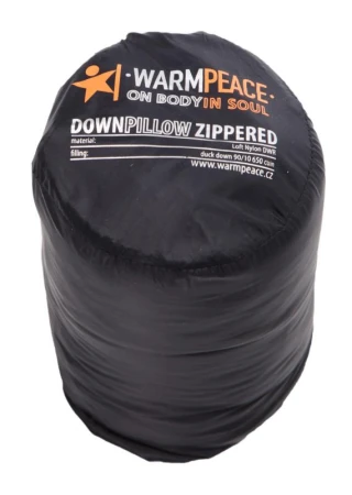 Warmpeace POLŠTÁŘEK PÉŘOVÝ ZIP black