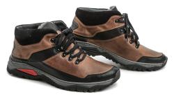 Wawel MA860 hnědo černé pánské polobotky