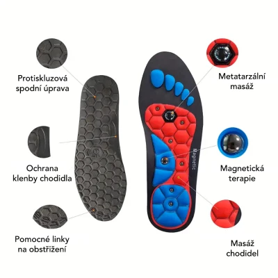 Wellife Akupresurní vložky do bot MAGNETIC vel. S
