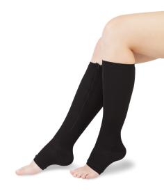 Wellife Kompresní punčochy FIT se zipem S-M černé