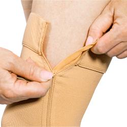 Wellife Kompresní stehenní punčochy FIT se zipem L-XL tělové