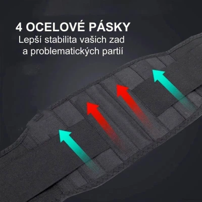 Wellife Samozahřívací masážní pás TOURMALINE, vel. L