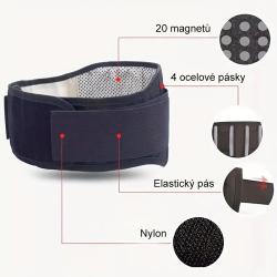 Wellife Samozahřívací masážní pás TOURMALINE, vel. XL