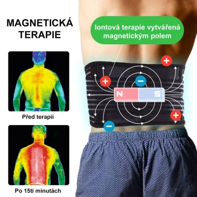 Wellife Samozahřívací masážní pás TOURMALINE
