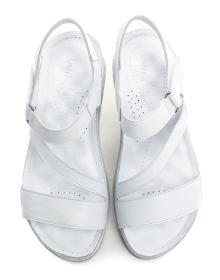 Wild 022056102B2 biele dámske sandále na klinu