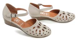 Wild 03479D světle šedé dámské sandály na klínku