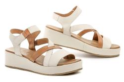 Wild 061-8820 hnědo krémové dámské letní sandály