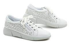 Wild 161-912-L88-B2 biele dámske poltopánky