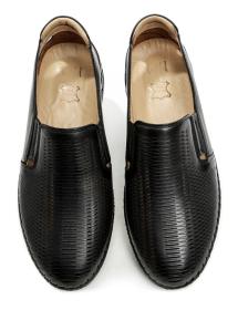 Wild 17985028A černé pánské mokasíny