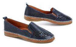 Wild 207V10135 modré dámské mokasíny