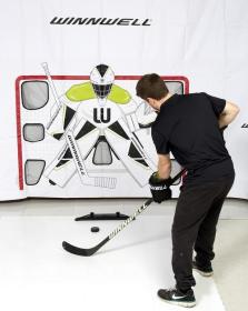 Winnwell Basic Passing Aid nahrávač + Winnwell Basic Stickhandling Aid + Sport365 deska 300x150x0,3 cm