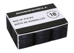 Winnwell Hokejový puk čierny oficiálny (18ks) BOX