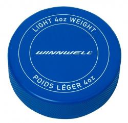 Winnwell Hokejový puk modrý JR odľahčený s logom