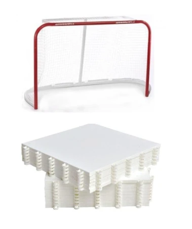 WINNWELL Quik Net 72 branka + Hockey Revolution Hockey Tiles desky (18 ks)