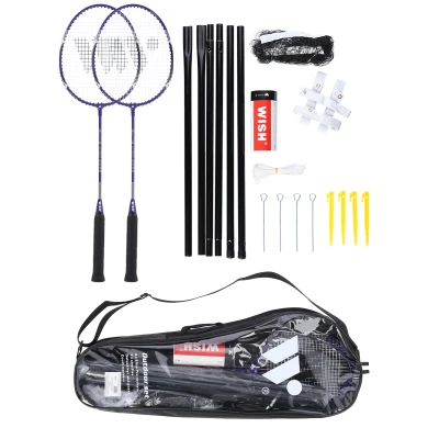 WISH Sada raket na badminton Alumtec 4466, fialová