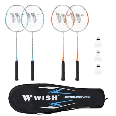 WISH Sada raket na badminton Steeltec 416K