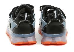 Wojtylko 1A26415a čierno oranžové poltopánky s blikajúcou podrážkou