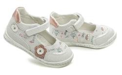 Wojtylko 1B23705 šedé dívčí střevíčky