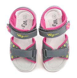 Wojtylko 1S23727F šedo růžové dětské sandálky