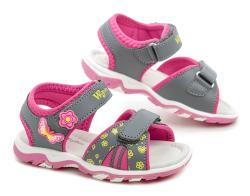 Wojtylko 1S23727F šedo růžové dětské sandálky
