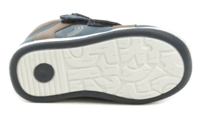Wojtylko 1T23702 modro hnědé dětské polobotky