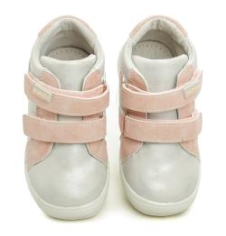 Wojtylko 1T24386 stříbrné dětské polobotky