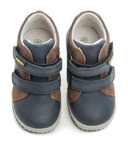 Wojtylko 1T24387 modro hnědé dětské polobotky