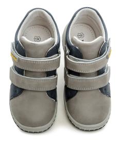 Wojtylko 1T24387 šedo modré dětské polobotky