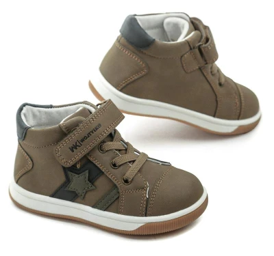 Wojtylko 1T26083 khaki chlapecké polobotky