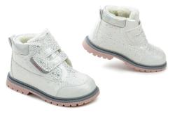 Wojtylko 1Z25056S bílá perleť dívčí zimní boty