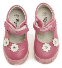 Wojtylko 2BA1088 růžové dívčí střevíčky