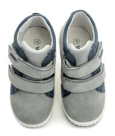 Wojtylko 2T23702 šedo modré dětské polobotky