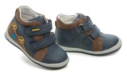 Wojtylko 2T24387 modro hnědé dětské polobotky