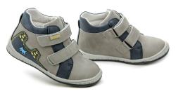 Wojtylko 2T24387 šedo modré dětské polobotky