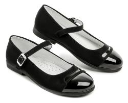 Wojtylko 3BA22012 černé dívčí střevíčky