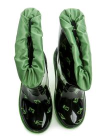 Wojtylko 3G5075C černo zelené dětské gumáky Minecraft