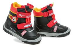 Wojtylko 3Z24098 černo červené dětské zimní boty
