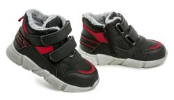 Wojtylko 3Z24127 černé dětské zimní boty