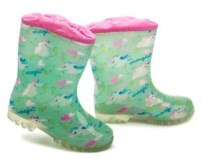 Wojtylko 5G4121K tyrkysové dětské gumáky