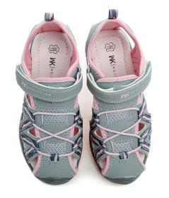 Wojtylko 5S25390S šedo ružové dievčenské sandále