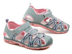Wojtylko 5S25390S šedo ružové dievčenské sandále