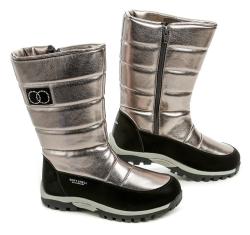 Wojtylko 5Z23038 zlato černé dívčí zimní boty