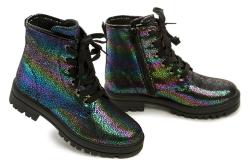 Wojtylko 5Z25066M tmavé multi dívčí zimní boty