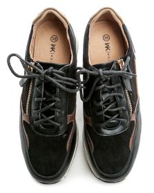 Wojtylko 7A26024 černé dámské polobotky na klínku