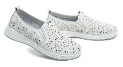 Wojtylko 7B26314 bílé dámské polobotky